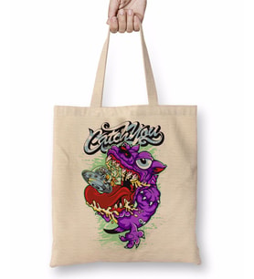 Monster Grafitti Bez Çanta Uzun Saplı
