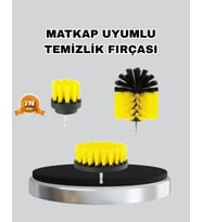 3 Parça Matkap Fırça Temizlik Seti – Her Yüzey İçin Güçlü ve Pratik Çözüm