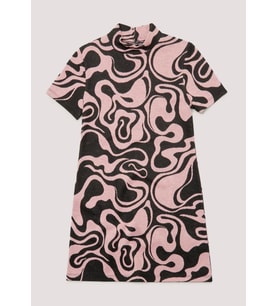 Kız Çocuk Örme Elbise Pembe 