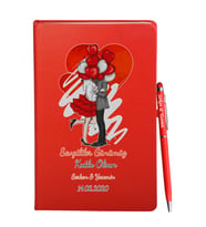Sevgililer Gününe Özel Kırmızı Defter Kalem Hediye Seti 37