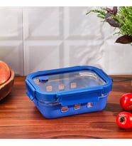 EMSAN SMART 640 ML BOROSİLİKAT SAKLAMA KABI (Lacivert)