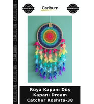 Özel Üretim Dekoratif Duvar Süsü Bohem Hediye Rüya Kapanı Düş Kapanı Dream Catcher Roshıta-38
