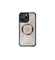 iPhone 12 Pro Max Kılıf Prag Magneticsafe Kapak - Koyu Yeşil
