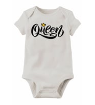 Unisex Bebek Beyaz Organik Baskılı Pamuklu Body