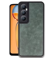 Newface Realme C65 Kılıf Aras Deri Kapak - Koyu Yeşil