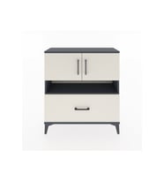 Arges Şifonyer 3 Raflı Tek Çekmeceli 2 Kapaklı 88x30x96 Antrasit-Aytaşı