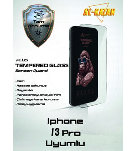 Apple Uyumlu   iPhone 13 Pro Şeffaf Kırılmaz Ekran Koruyucu Ultra İnce, Anti Çizik & Darbeye Dayanıklı Korumalı