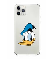 Apple iPhone 11 Pro Max Uyumlu Kamera Korumalı Tıpalı Kapak Donald Duck TasarımlıŞeffaf Kılıf