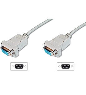 Digitus Modem Bağlantı Kablosu, D-Sub9 Dişi - D-Sub9 Dişi, 1.8 metre, vidalı, bej renk
Digitus Zero-Modem connection cable, D-Sub9 F/F, 1.8m, snap-hoods, beige