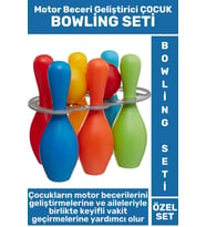 Premium Eğlenceli Motor Beceri Koordinasyon Geliştirici 6+2 Parça Çocuk BOWLİNG SETİ