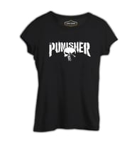 Punisher - Logo Ban Siyah Kadın Tshirt