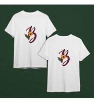 Baş Harf Tasarımlı Tişört Kişiye Özel ( Unisex - Büyük - Çocuk )