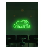Shawarma Yazılı ve Şekilli Neon Tabela