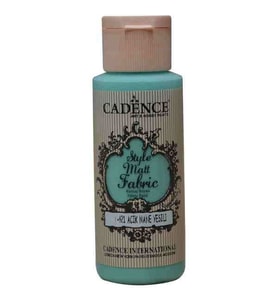 Cadence Style Matt Fabric Kumaş Boyası F-621 Açık Nane Yeşili 