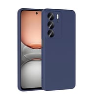 Coverzone Realme C75 ?le Uyumlu K?l?f Z-Mara Lansman Vieri Tam Koruma Arka Kapak Kamera Koruma �?k?nt?l? P�r�zs�z Y�zey Lacivert