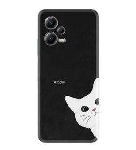 Xiaomi Poco X5 5g Kılıf Resimli Desenli Silikon Platinium Series Çılgın Kedi 1895