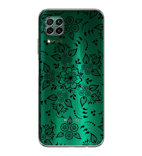Huawei P40 Lite  Kamera korumalı Kapak Nostalji Desen Tasarımlı  Şeffaf Kılıf