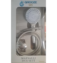GROOZE MAFSALLI LÜX DUŞ SETİ - DUŞ TAKIMI - BEYAZ FONKSİYONLU - KUTU AMBALAJ