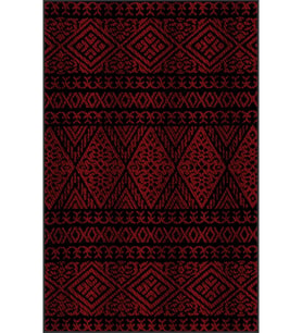 Eliana Home Baskılı, Yıkanabilir Kaymaz Taban Salon Halısı LNA0188-SD842 100x150 cm (Bordo)
