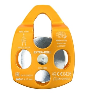 KONG Extra Roll 30KN Tekli Makara – EN 12278  UIAA Onaylı Alüminyum Makara (Turuncu)