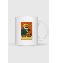 Karl Marx Sosyalizm Tasarımlı Kupa Bardak