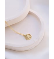 Kişiye Özel Şık Dünya Kolye 925K Gümüş (Gold)