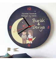 Karanlık Geceme Parlayan Ay Gibisin Duvar Saati