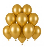 Altın Renk Lateks Pastel Balon (13 cm) - 10 Adet