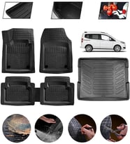 Ford Courier 2014-2023 Uyumlu Paspas Araca Özel Bagaj Havuzu MBS Siyah
