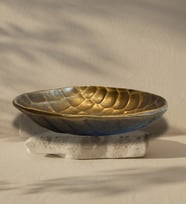 Döküm Yuvarlak Tabak (Gold)