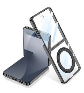 Galaxy Z Flip 7 M-safe Şarj Özellikli Zore Kıpta KPT-02 Standlı Kapak
