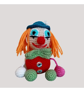 Küçük Palyaço Amigurumi Oyuncak