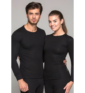 Thermoform Heavy Unisex Yetişkin Uzun Kol Termal Outdoor İçlik Fanila Siyah (Çok Renkli)