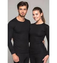 Thermoform Heavy Unisex Yetişkin Uzun Kol Termal Outdoor İçlik Fanila Siyah (Çok Renkli)