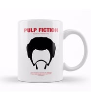 Pulp Fiction Jules Winnfield Movie Silhouette Kupa Bardak Porselen