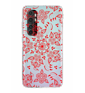 Xiaomi  Mi Note 10 Lite  Kamera Korumalı Kapak Nostalji Desen Tasarımlı Şeffaf  Kılıf