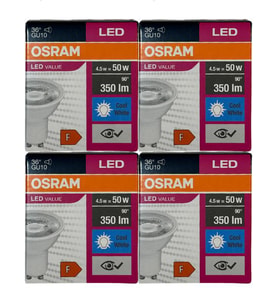 Osram 4.5W (50W) 4000K (Günışığı) GU10 Duylu Par16 Led Spot (4 Adet)