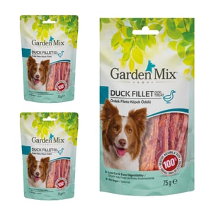 Garden Mix Ördekli Fileto Köpek Ödülü 75 Gr X 3 Adet