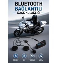 Kask Kulaklığı Motosiklet Intercom Interkom Dinleme Konuşma Özellikli Su Geçirmez