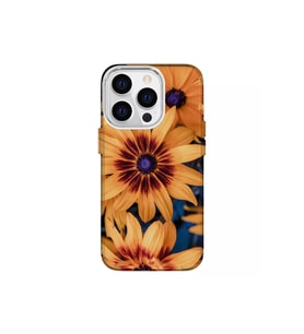 IPHONE 14 Pro Özel Ayçiçeği Tasarımlı Lüks Silikon Kılıf (Çok Renkli)