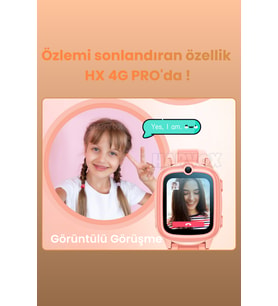 4G Çocuk Akıllı Saat, GPS, Görüntülü ve Sesli Arama, BTK Kayıtlı