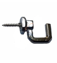 Vidalı Kanca, Askı Büyük - 15x23mm, Nikel - 1 Adet
