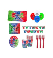 Çıtıpıtıstore Pj Maskeliler 8 Kişilik Parti Seti Parti Aksesuarları