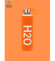 H2o Kılıflı Cam Matara 750 Ml Bej