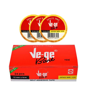 VEGE OFİS BANT 12MM X 10M (1 KUTU 24 ADET)