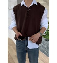 Erkek V Yaka Oversize Süveter