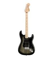 Squier 0378153539 Affinity Stratocaster FMT HSS Gitar (Black Burst)  Alevli Akçaağaç Üst Kapak Siyah Burst ve HSS Manyetikler