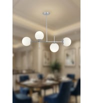Novora Sarkıt Avize – Modern Mutfak, Yemek Masası Üstü, Salon Sarkıt Avize (Krom)
