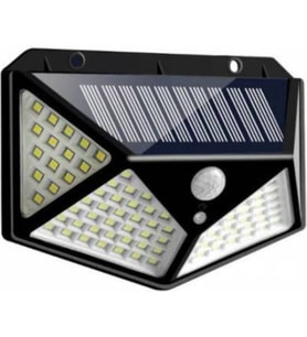 Güneş Enerjili Bahçe Sokak Ortamı Solar LED Lamba Su Geçirmez Sensörlü 100 Ledli