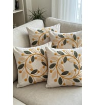 4lü Kırlent Kılıfı, Dijital Baskılı Çift Taraflı Kırlent Kılıfı 45x45cm